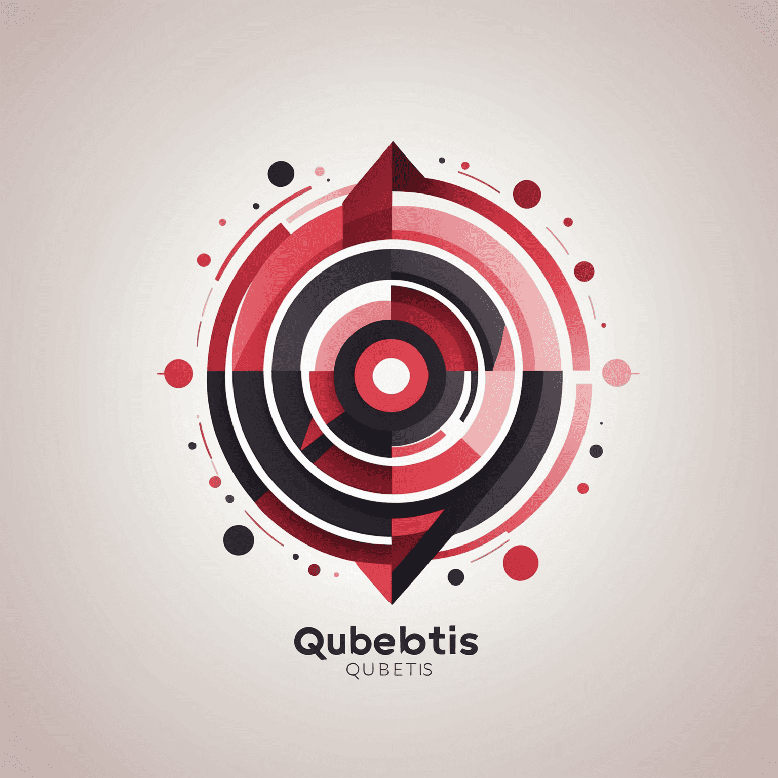 Qubetis logo featuring a modern, abstract design with red and pink elements